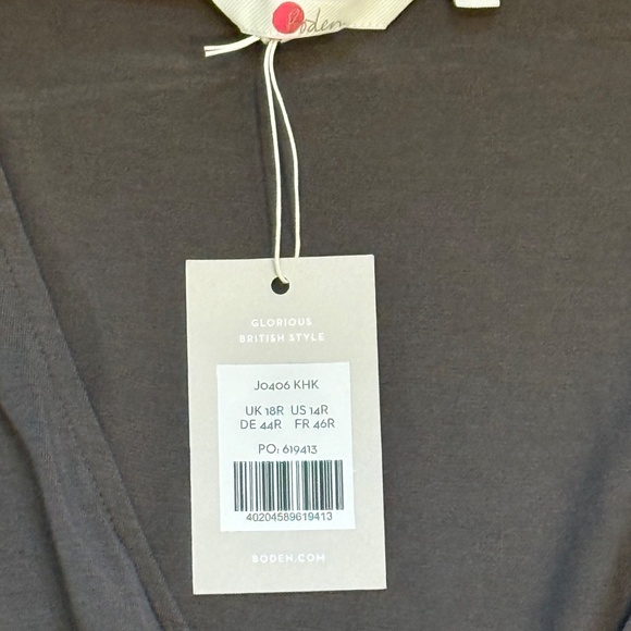 Boden Dark Grey Wrap up Romper - Picture 2 of 4